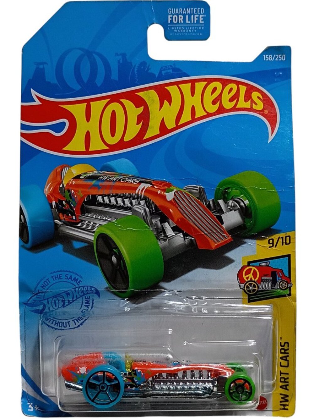 Hot Wheels Rocket Oil Special 158/250 Hw Art Cars Red Silver Green Blue